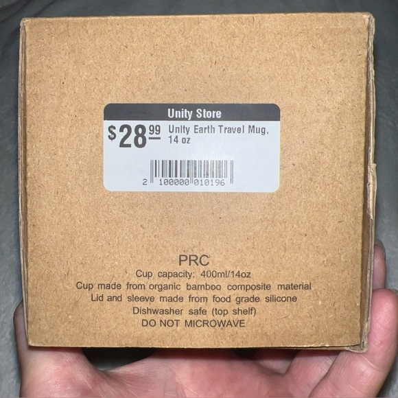 Unity Environmental University Earthware Bamboo Eco Cup Travel Mug 14 Oz NIB - Picture 4 of 7